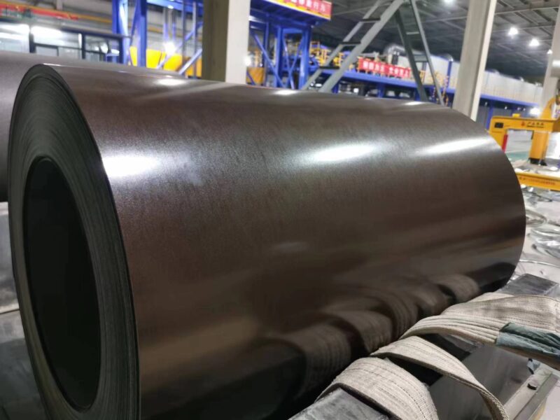 Scratch-resistant color coated steel coil  RAL7016